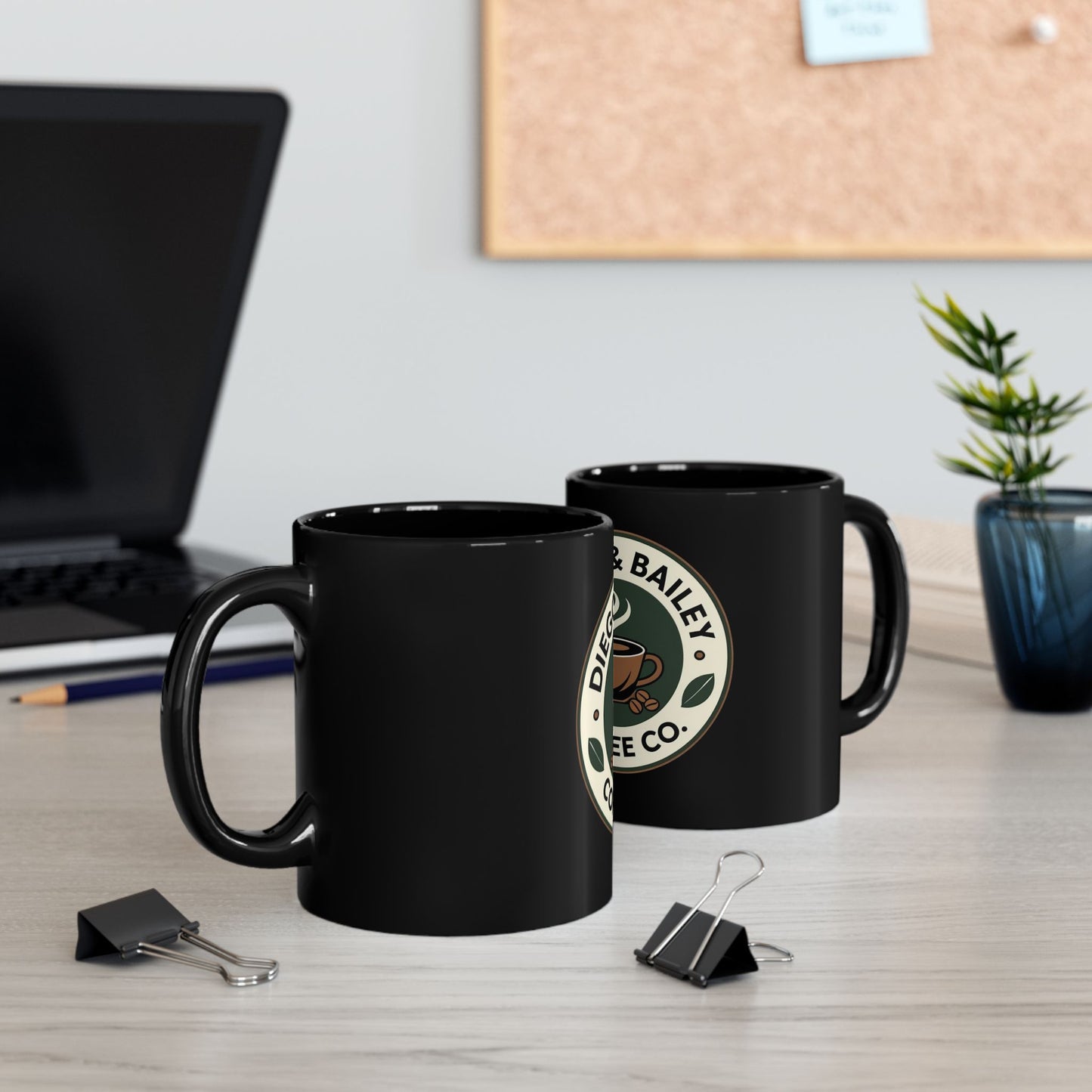 Black Glossy Mug
