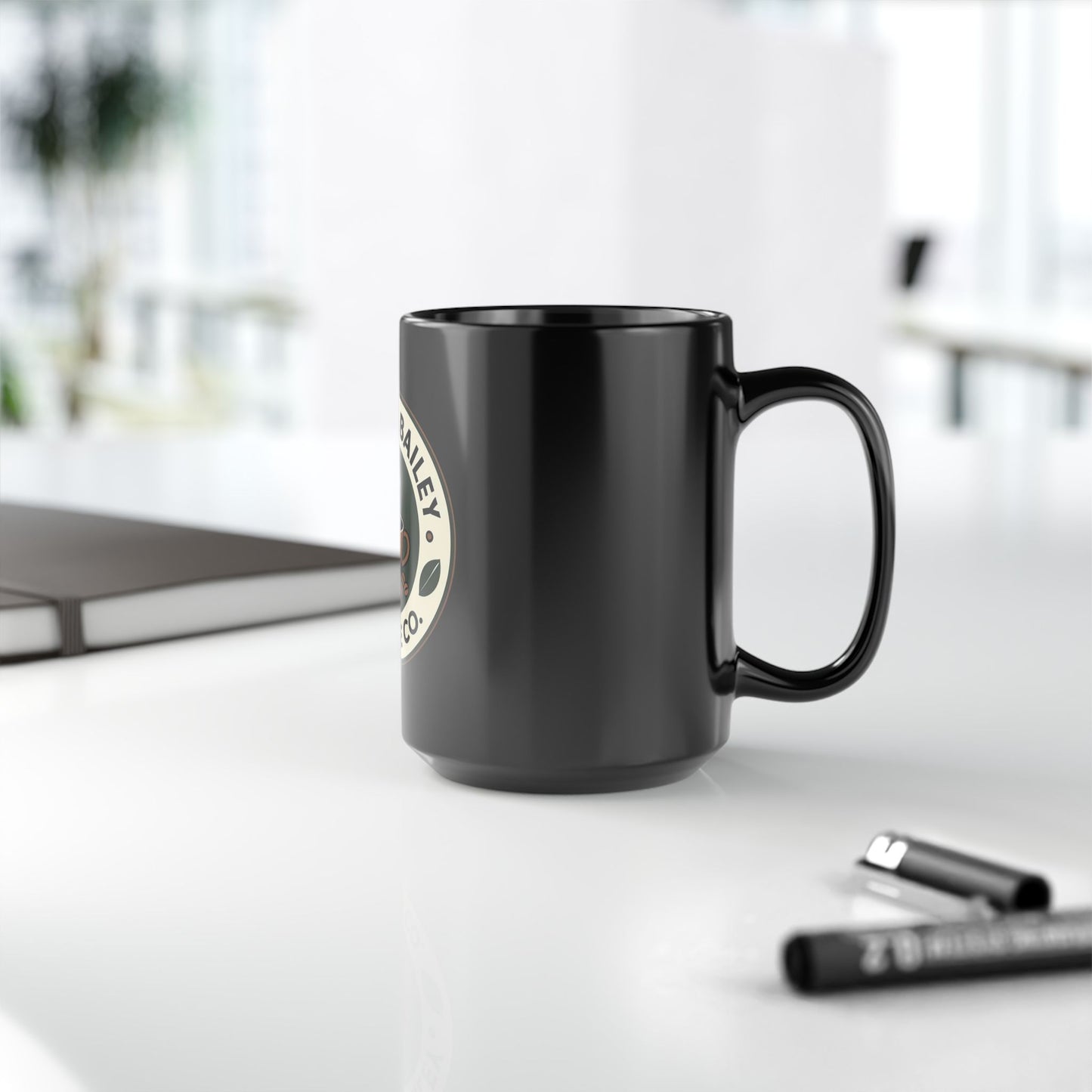 Black Glossy Mug