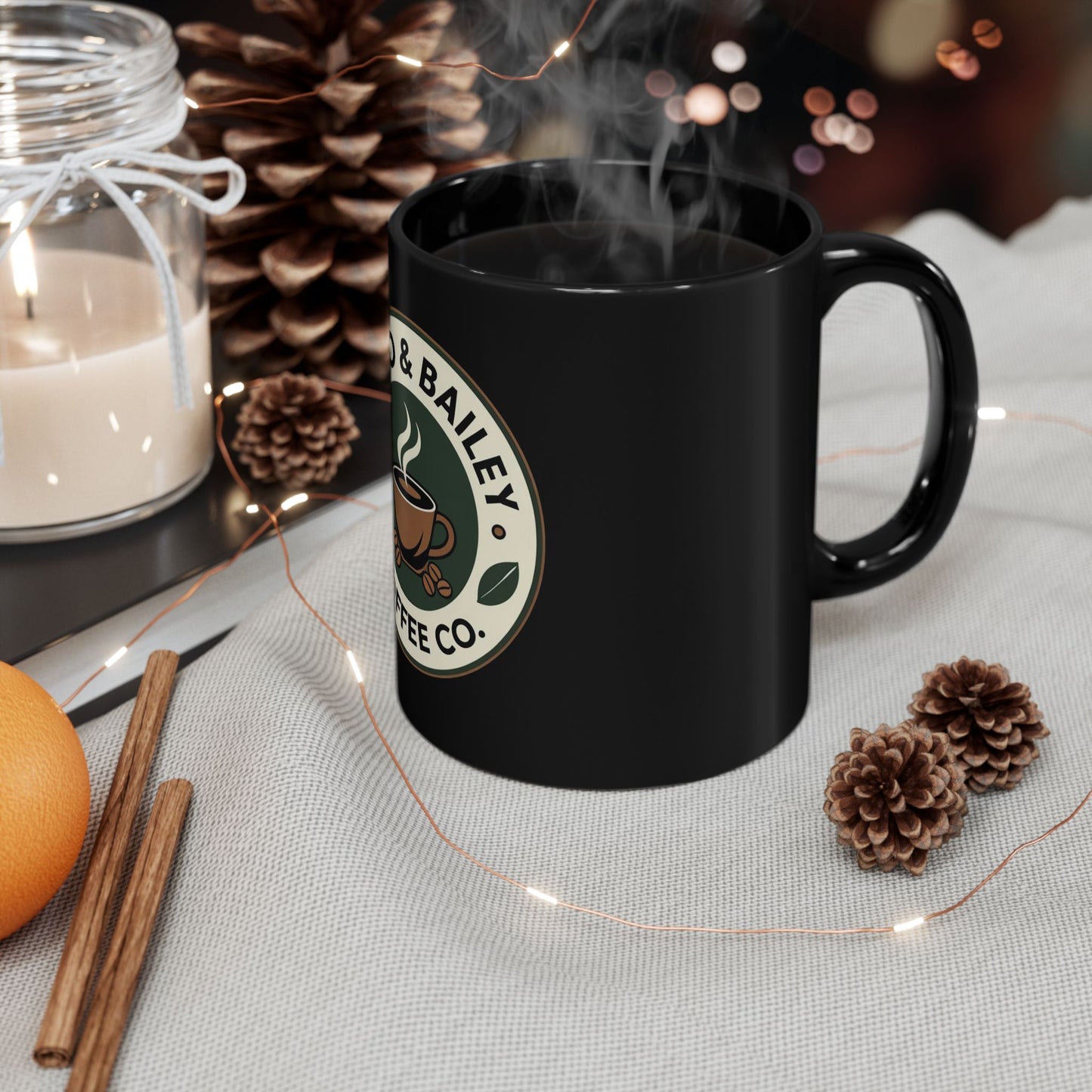 Black Glossy Mug